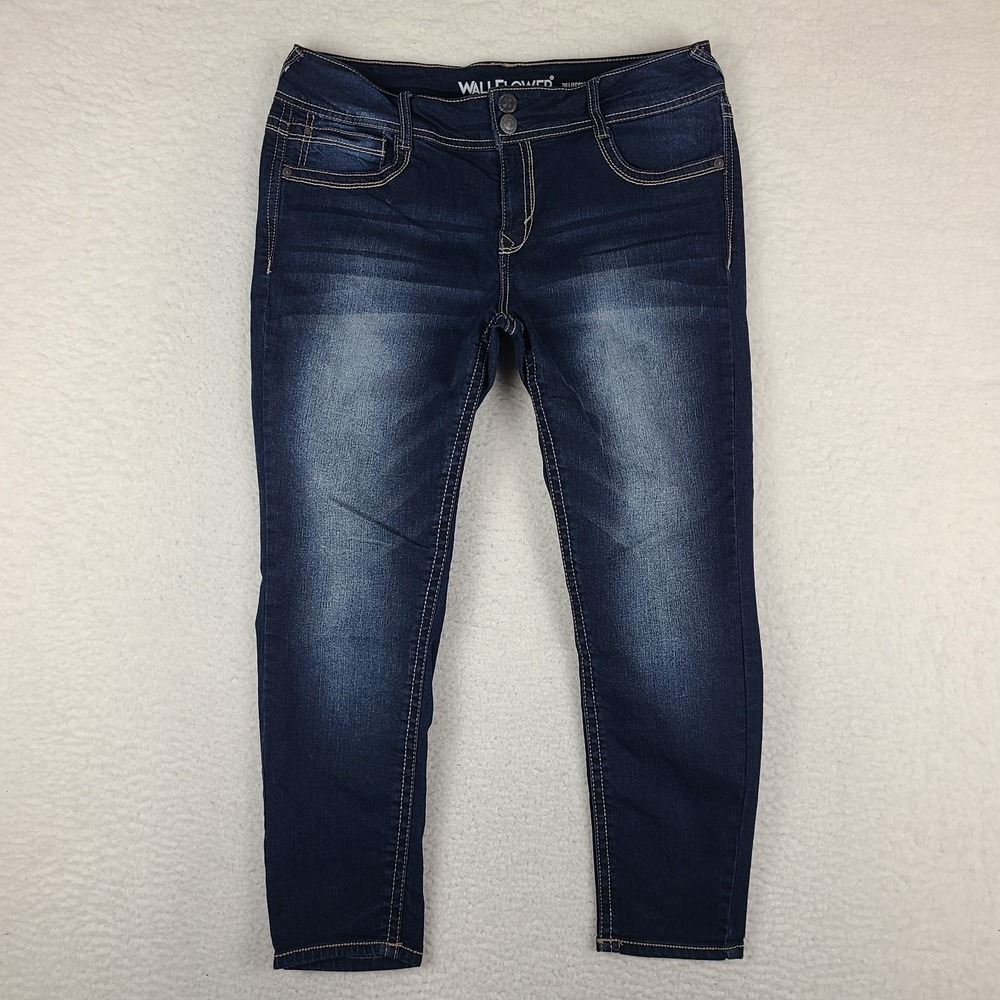 Wallflower‎ Jeans Womens 13 Blue The Luscious Curvy Fit Dark Wash WFM13201K